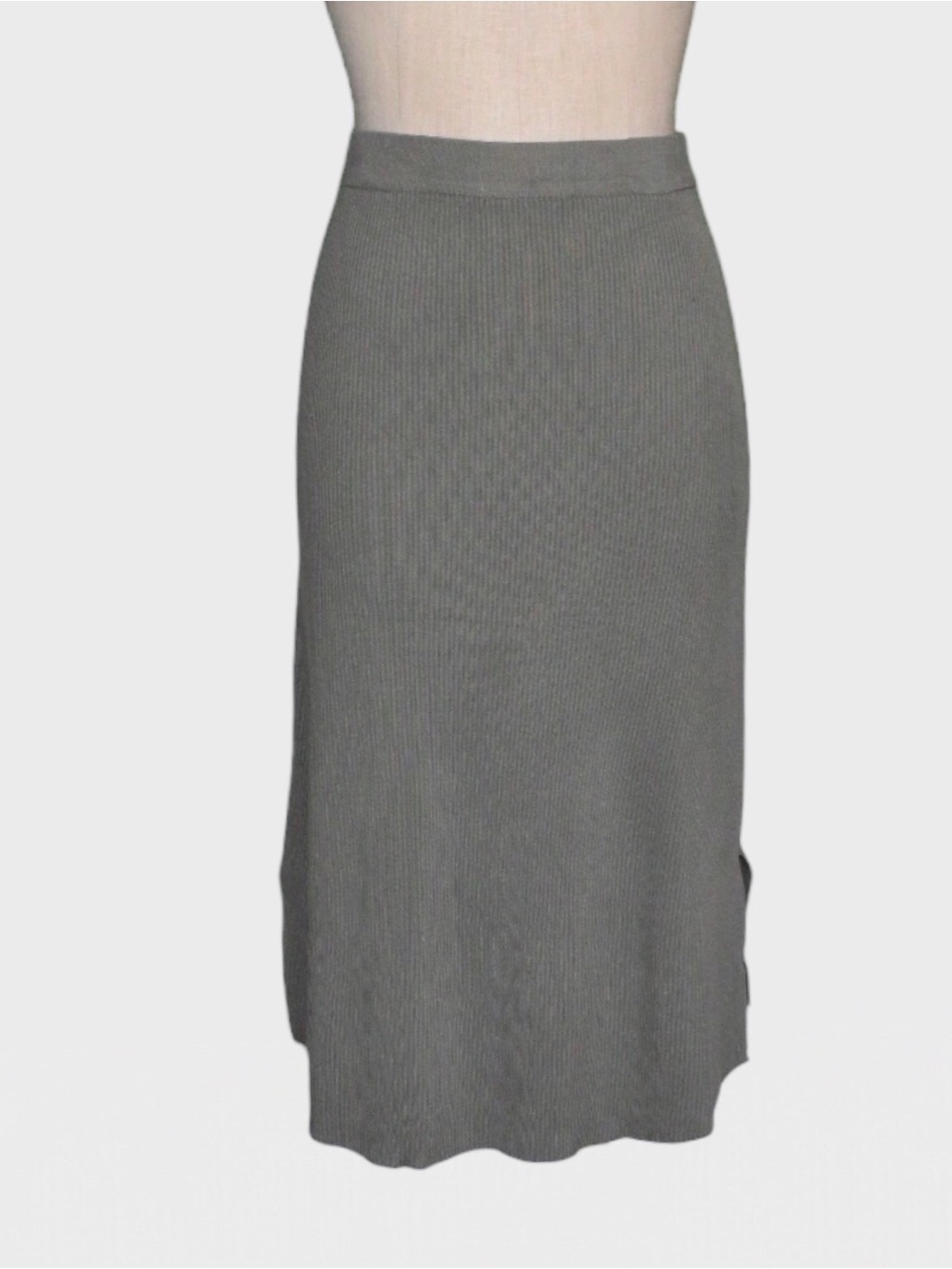 Wishlist Ribbed Knit Midi Skirt